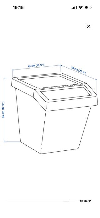 5 Cubos de almacenaje apilable