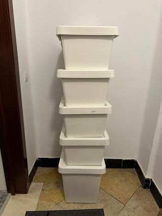 5 Cubos de almacenaje apilable