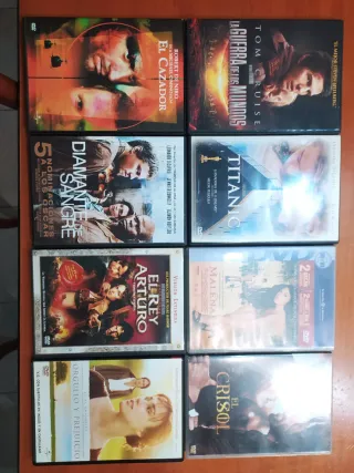 Lote 8 Películas DVD Acción, Drama, Romance