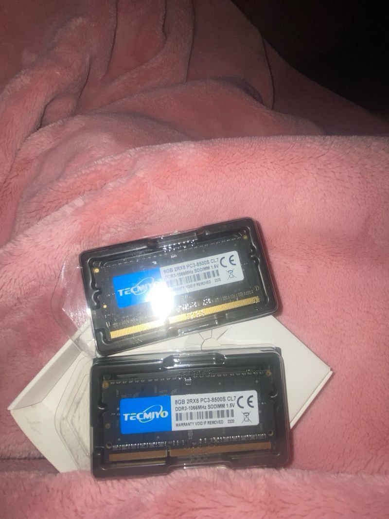 2x Tecmiyo 8GB DDR3 SODIMM RAM afbeelding 3