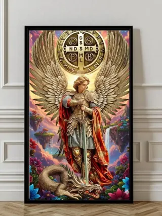 San Miguel Arcángel cuadro, poster A4