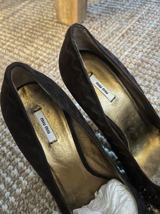 Scarpe col tacco Miu Miu nere