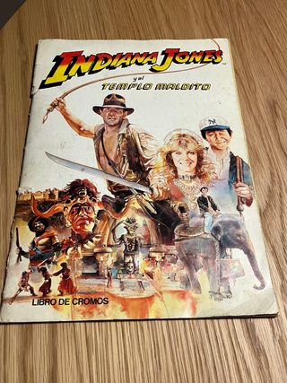 Álbum Cromos Indiana Jones Templo Maldito (1984)