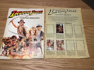 Álbum Cromos Indiana Jones Templo Maldito (1984)