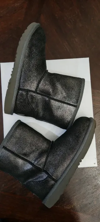 Stivaletti Ugg Glitter Neri Argento Tg 36