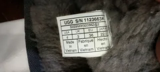 Stivaletti Ugg Glitter Neri Argento Tg 36