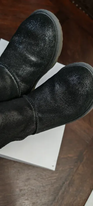 Stivaletti Ugg Glitter Neri Argento Tg 36