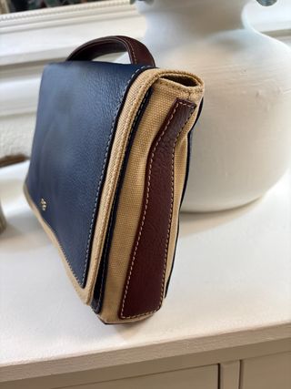 Bolso Purificación Garcia P.G. Azul y Beige