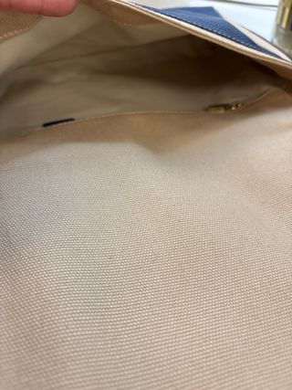 Bolso Purificación Garcia P.G. Azul y Beige