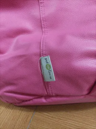 Pareja Puffs pera azul y rosa