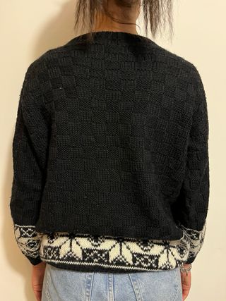 Maglione vintage lana natalizio