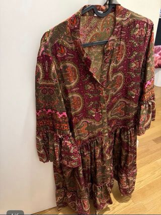 Vestido boho estampado talla única