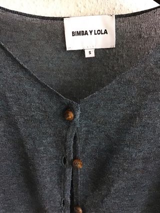 Cárdigan fino Bimba y Lola gris Talla S