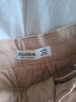 Pantalón chino pinzas mujer