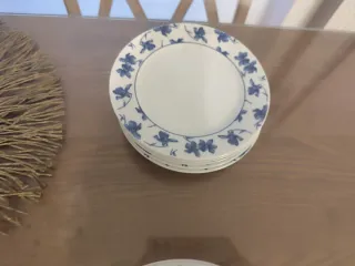 Vajilla Vista Alegre Porcelana Azul y Blanca
