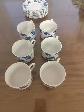 Vajilla Vista Alegre Porcelana Azul y Blanca