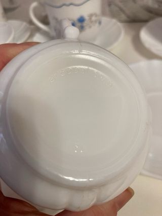 Arcopal spain 5 Tazas Desayuno con sus platos