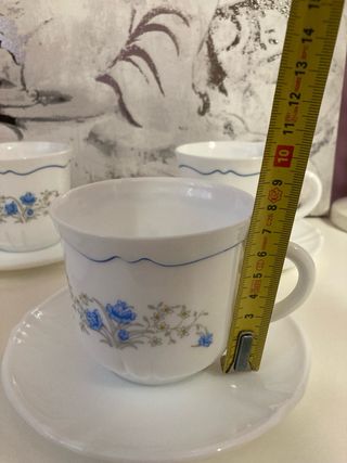 Arcopal spain 5 Tazas Desayuno con sus platos