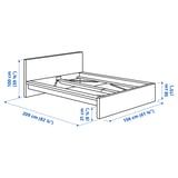 Estructura Cama MALM 150x200 Gris Perla