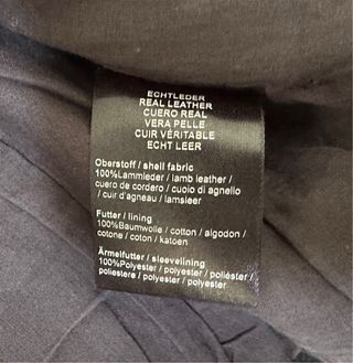 Chaqueta de Piel Negra Mujer