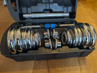 Set Mancuernas Cromadas 20kg