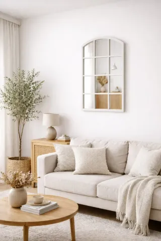 Espejo Ventana Blanco 76x50cm