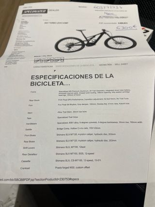 Specialized Turbo Levo 29 - Perfecto Estado
