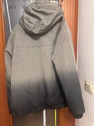 Chaqueta Hollister Gris y Negra Talla L