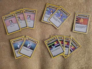 12 Cartas Entrenador Pokémon Base Set Español