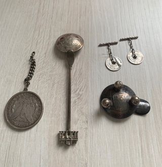 Lote 100gr Plata Monedas