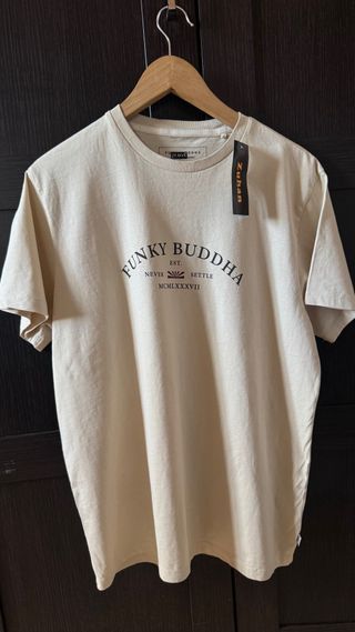 Camiseta Funky Buddha Beige Talla M