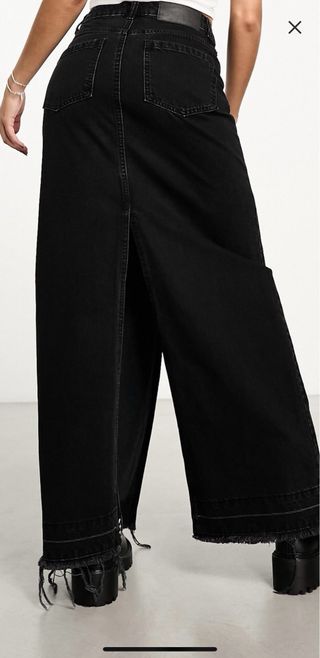 Falda larga ASOS DESIGN negra nueva