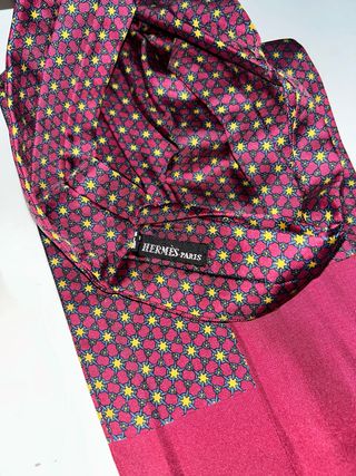 Corbatón HERMES Paris Seda Estrellas