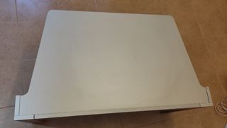 Mesa TV cristal y madera