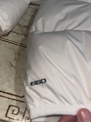 Chaqueta de plumas Nike blanca