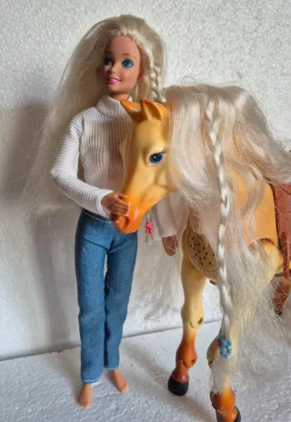 Cavallo Barbie Tawny Mattel 2005 Funzionante