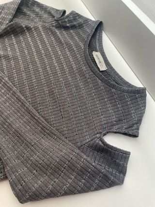 Top Brownie manga larga con brillos