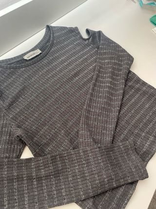 Top Brownie manga larga con brillos