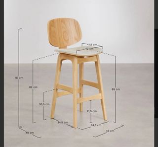 Taburete Sklum Madera Natural Nuevo