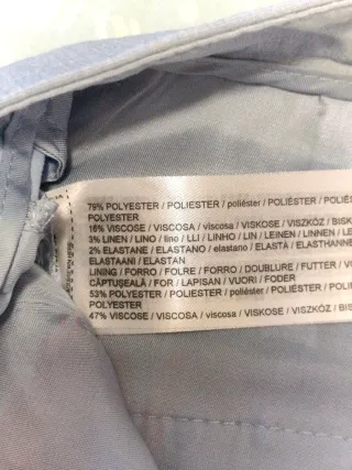 Pantalón de traje recto talla 40