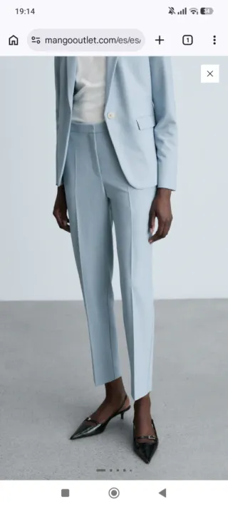 Pantalón de traje recto talla 40