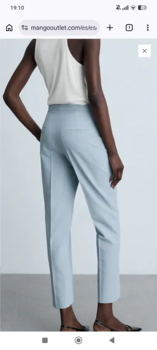Pantalón de traje recto talla 40