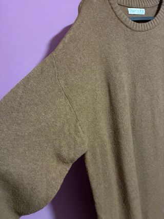 Vestido punto marrón