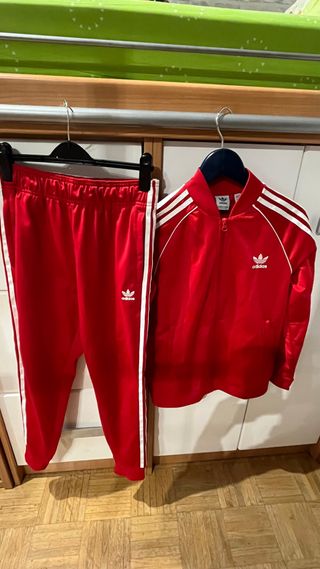 Chándal Adidas Rojo Talla L 13/14 años