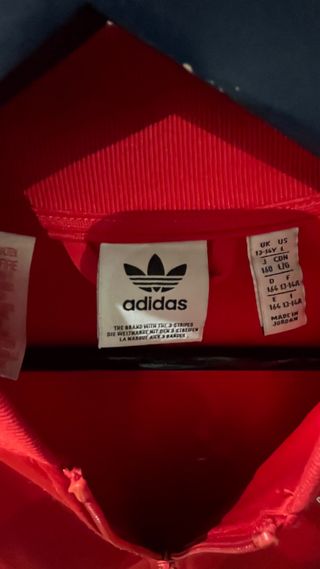 Chándal Adidas Rojo Talla L 13/14 años