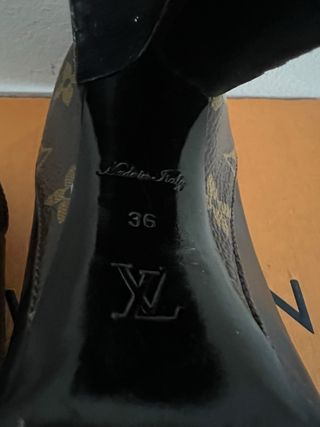 Zapatos Louis Vuitton Monogram Tacón Negro