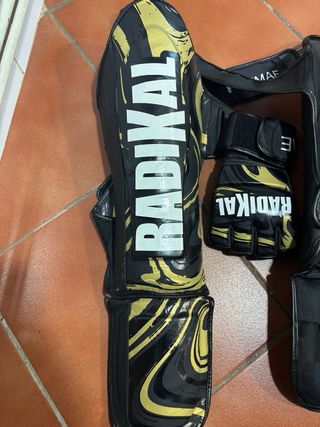 Guantes y espinilleras MMA Radikal Fujima