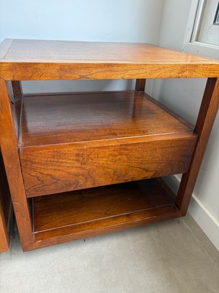 Conjunto mesa y sillas de madera, muebles