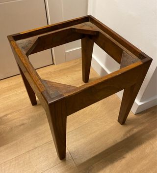 Conjunto mesa y sillas de madera, muebles