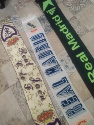 Lote 3 bufandas Real Madrid y Jaén